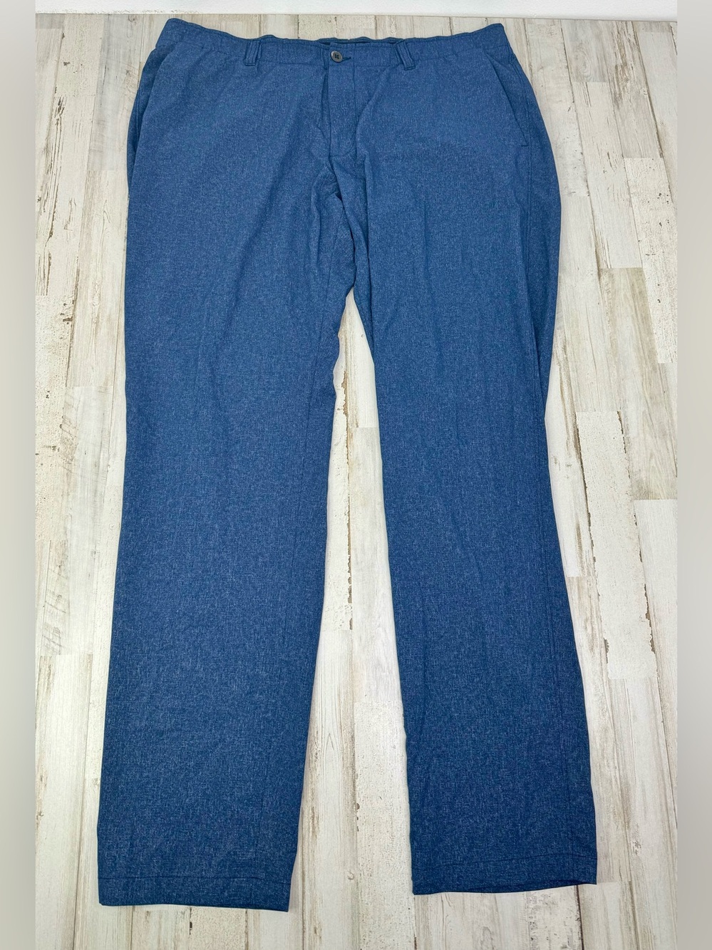 Under Armour Golf Pants Mens 42x35 Blue Straight Stretch Polyester Golf